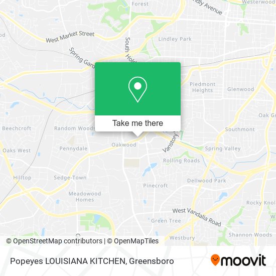 Popeyes LOUISIANA KITCHEN map