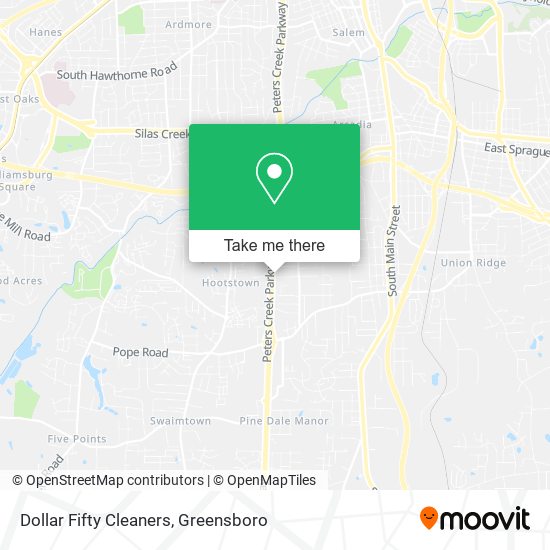 Dollar Fifty Cleaners map