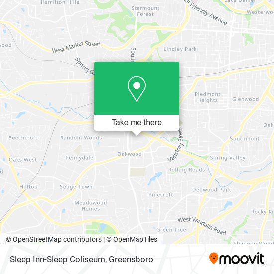 Mapa de Sleep Inn-Sleep Coliseum