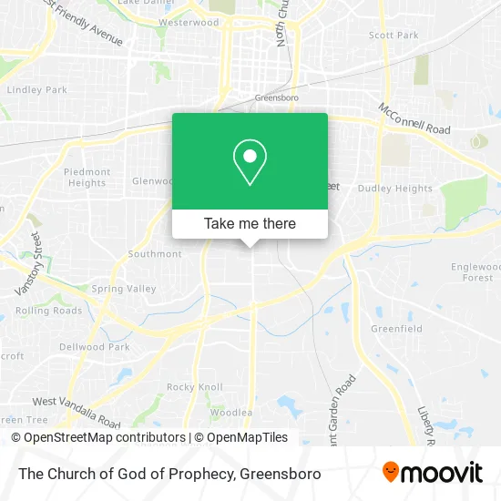 The Church of God of Prophecy map