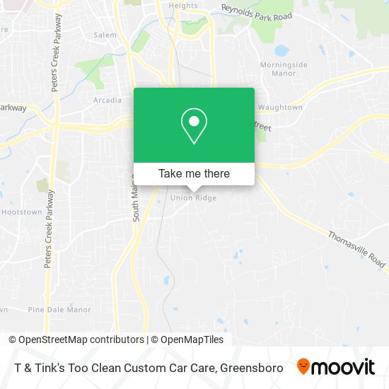 T & Tink's Too Clean Custom Car Care map