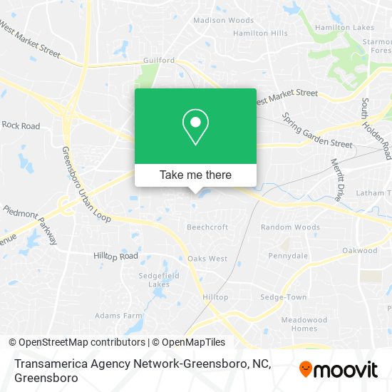 Transamerica Agency Network-Greensboro, NC map