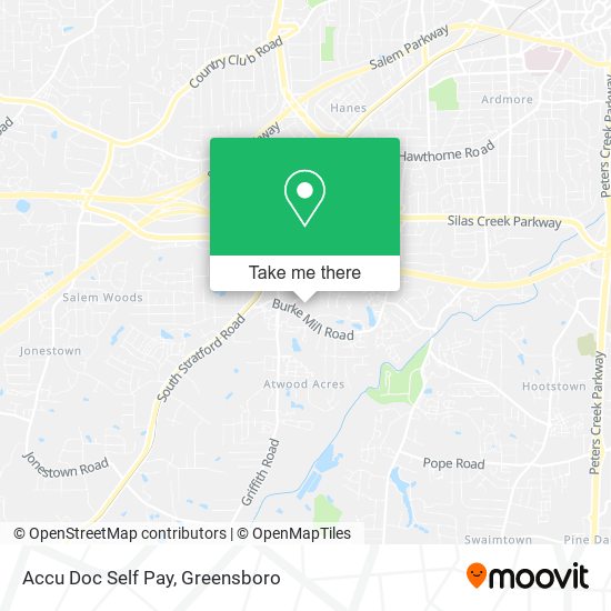 Mapa de Accu Doc Self Pay
