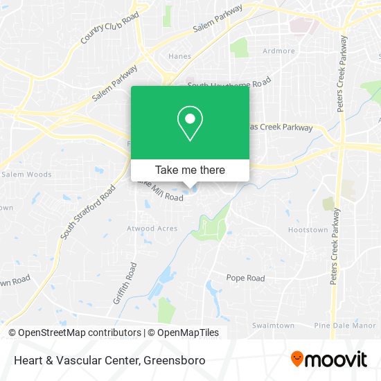 Heart & Vascular Center map