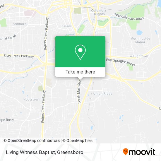 Living Witness Baptist map