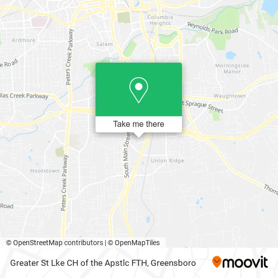 Greater St Lke CH of the Apstlc FTH map