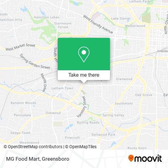 MG Food Mart map