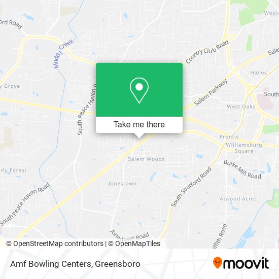 Amf Bowling Centers map