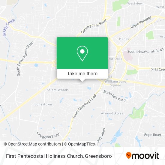 First Pentecostal Holiness Church map