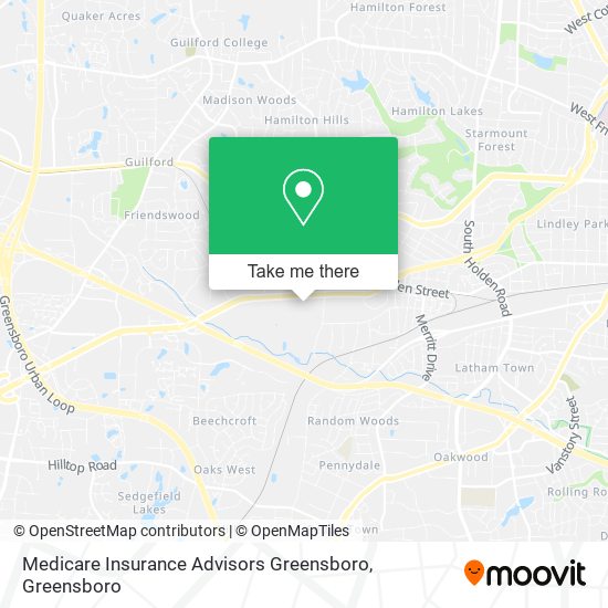 Medicare Insurance Advisors Greensboro map