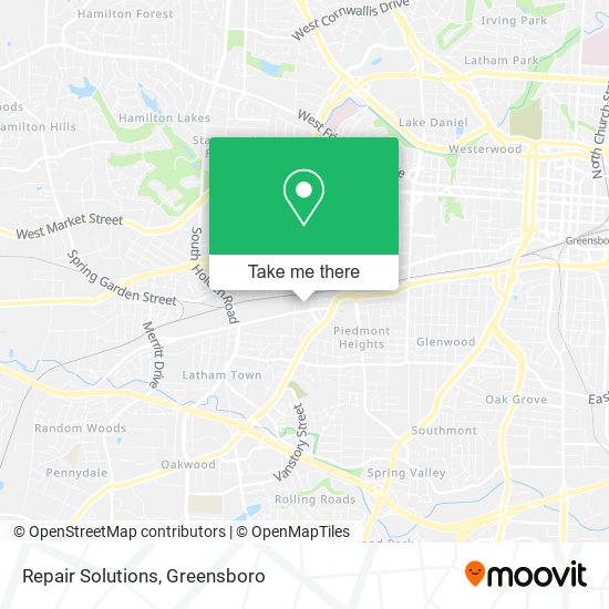 Repair Solutions map