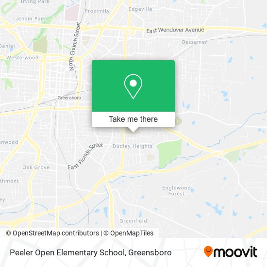 Peeler Open Elementary School map