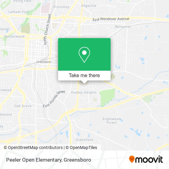 Peeler Open Elementary map