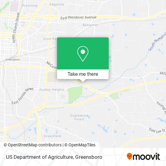 US Department of Agriculture map