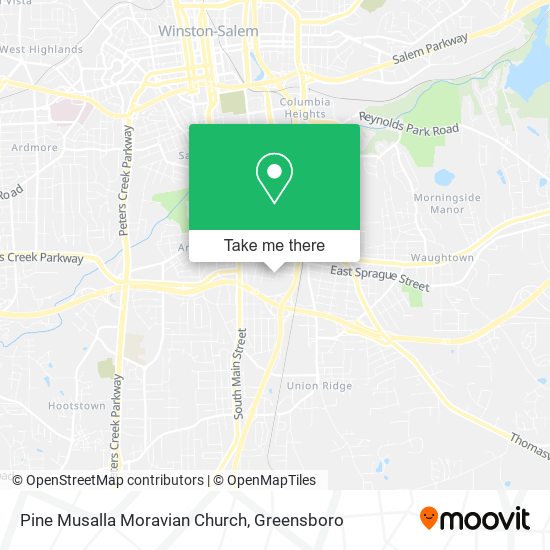 Pine Musalla Moravian Church map