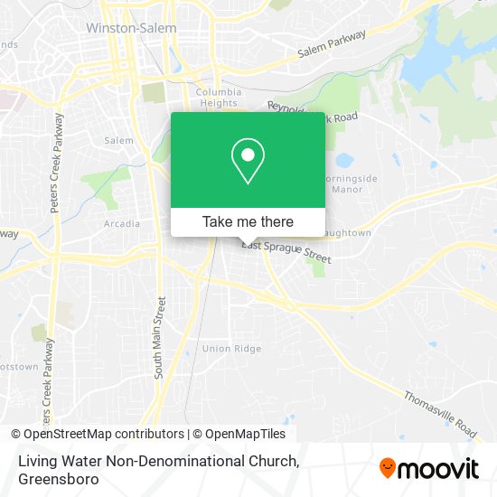 Mapa de Living Water Non-Denominational Church