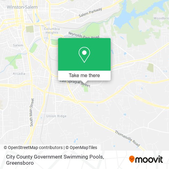 City County Government Swimming Pools map