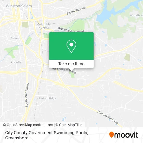City County Government Swimming Pools map