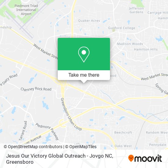 Jesus Our Victory Global Outreach - Jovgo NC map