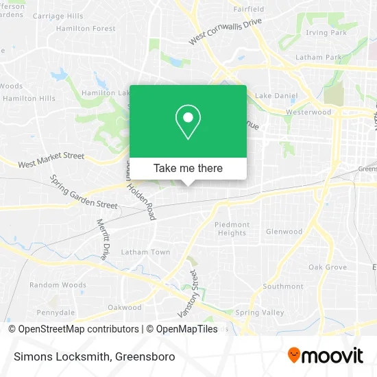 Simons Locksmith map