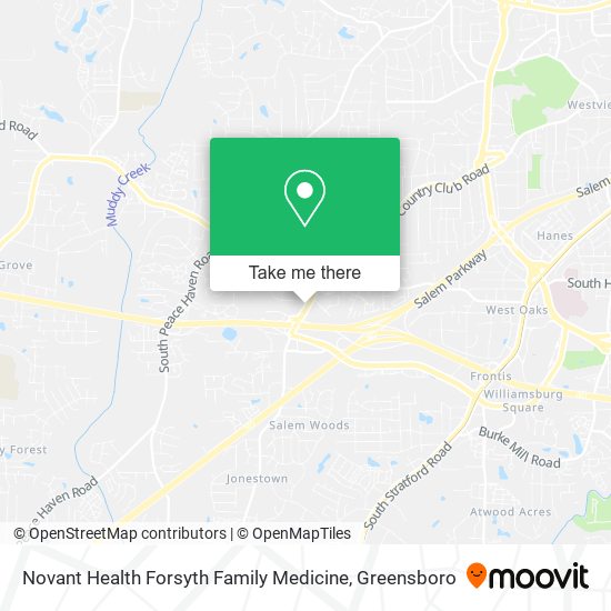 Novant Health Forsyth Family Medicine map