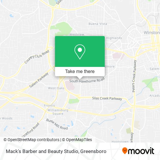 Mack's Barber and Beauty Studio map