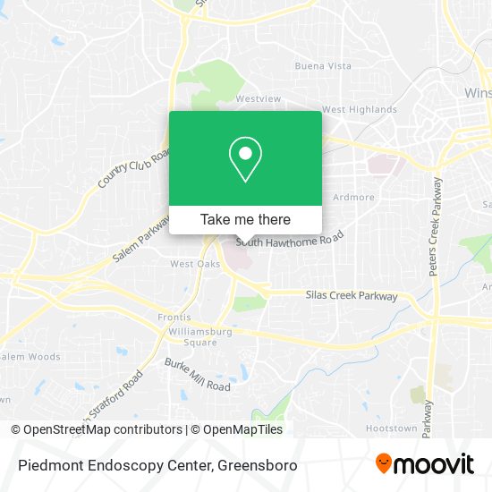 Piedmont Endoscopy Center map