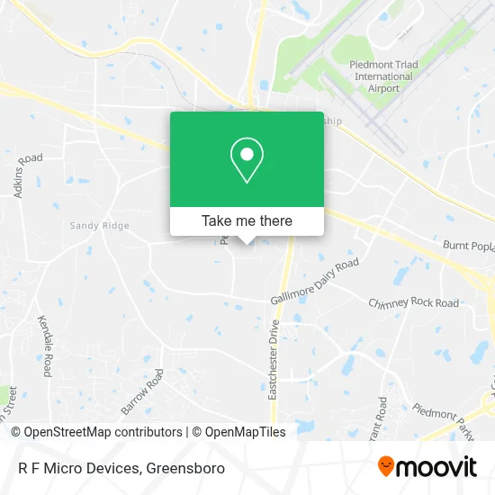 R F Micro Devices map
