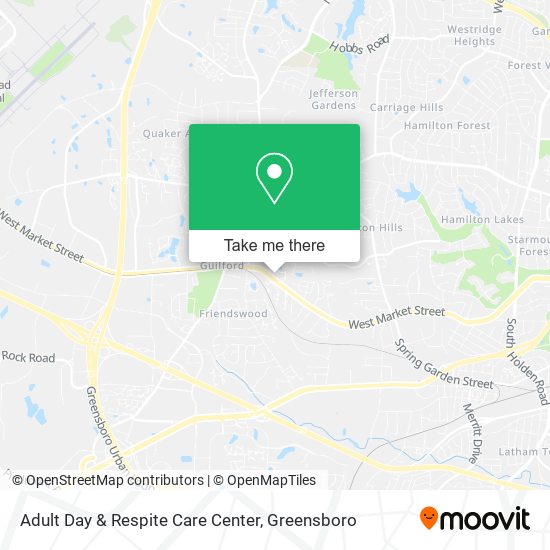 Mapa de Adult Day & Respite Care Center