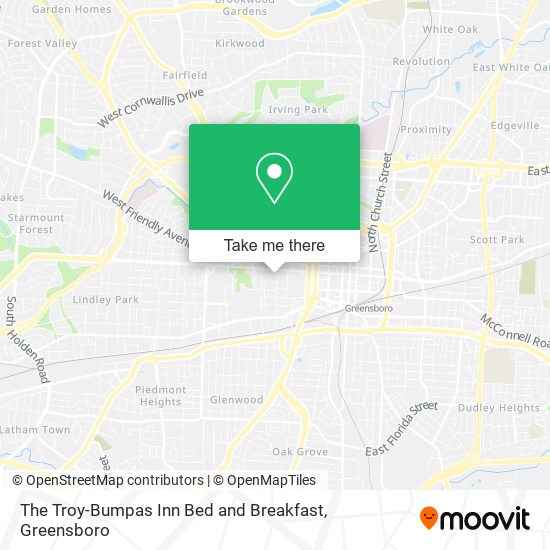 Mapa de The Troy-Bumpas Inn Bed and Breakfast