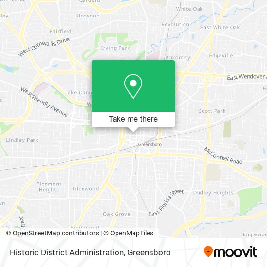 Historic District Administration map