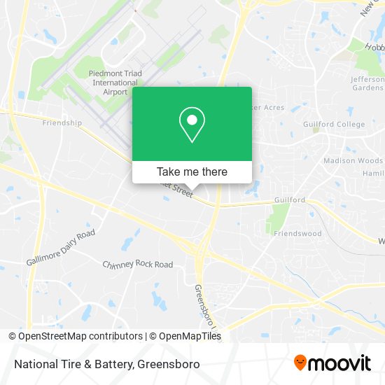 National Tire & Battery map