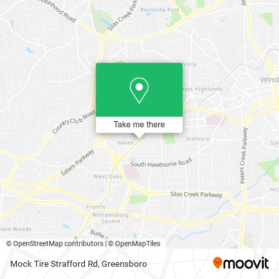 Mock Tire Strafford Rd map