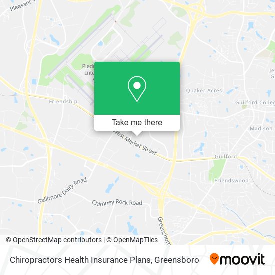 Chiropractors Health Insurance Plans map