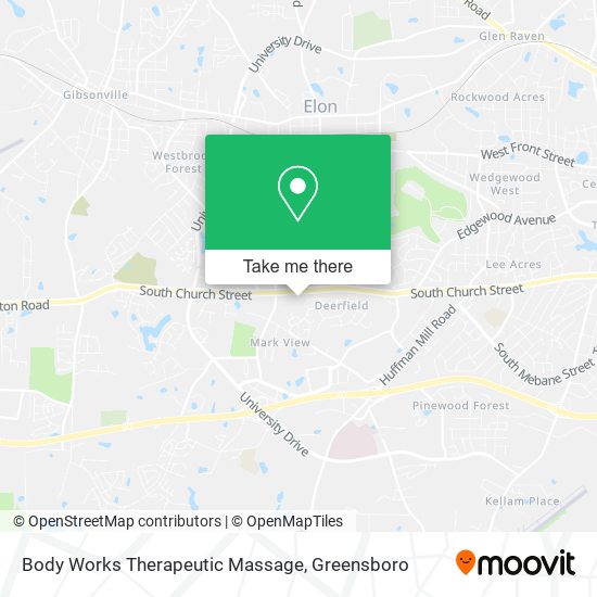Body Works Therapeutic Massage map
