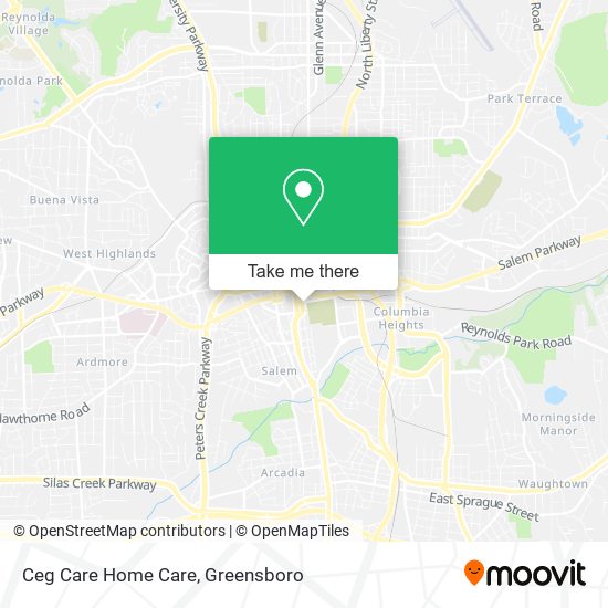Ceg Care Home Care map