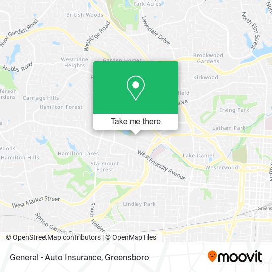 General - Auto Insurance map