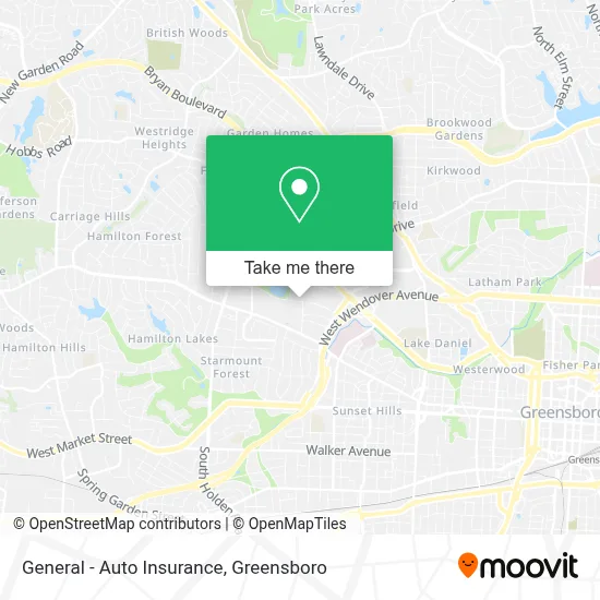 General - Auto Insurance map