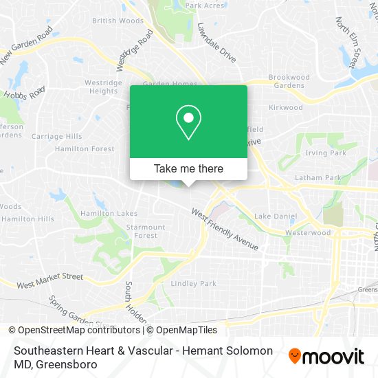 Southeastern Heart & Vascular - Hemant Solomon MD map