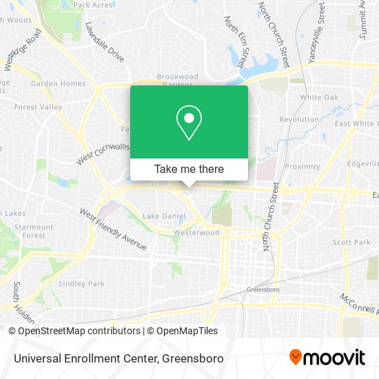 Universal Enrollment Center map