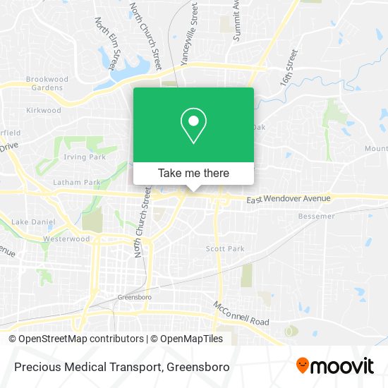 Precious Medical Transport map