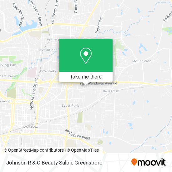 Mapa de Johnson R & C Beauty Salon