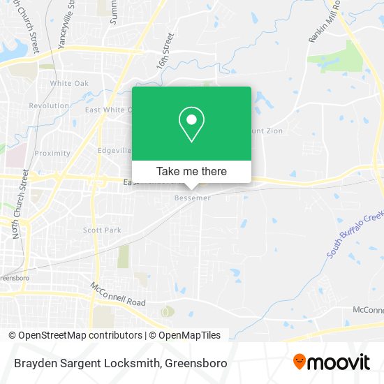 Mapa de Brayden Sargent Locksmith
