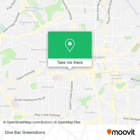 Mapa de Dive Bar