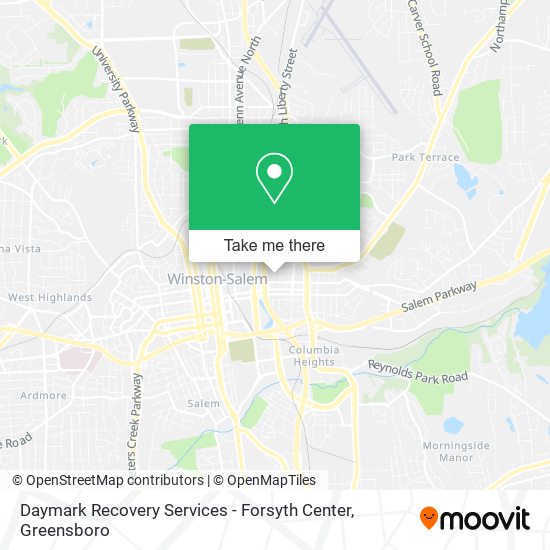 Mapa de Daymark Recovery Services - Forsyth Center