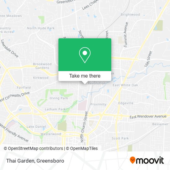 Mapa de Thai Garden