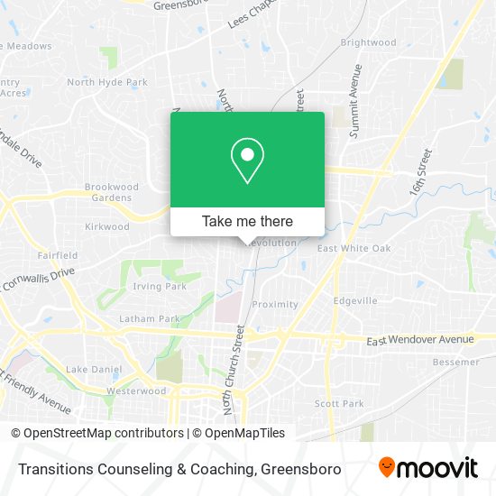 Transitions Counseling & Coaching map