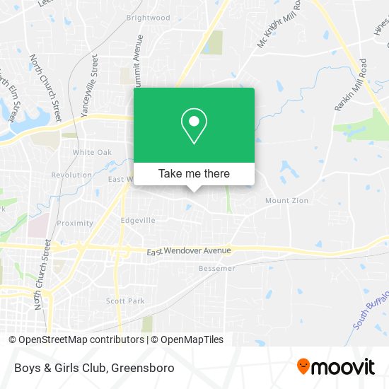Mapa de Boys & Girls Club