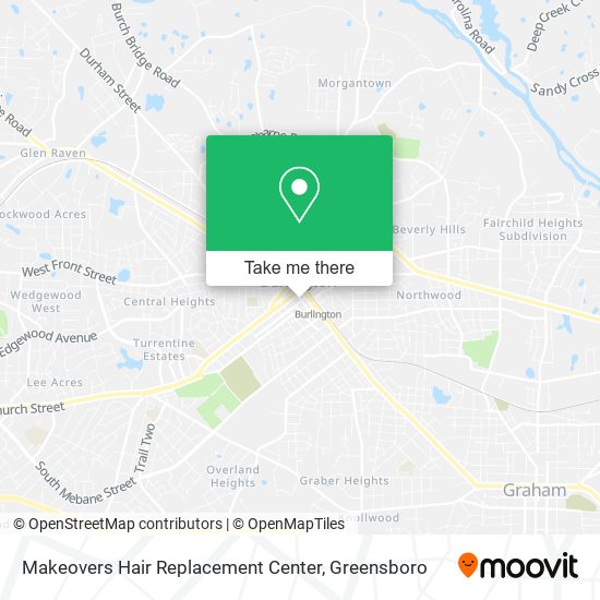 Mapa de Makeovers Hair Replacement Center