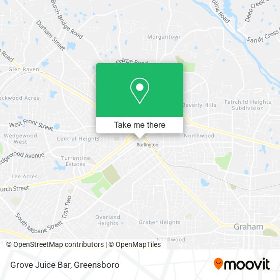 Mapa de Grove Juice Bar